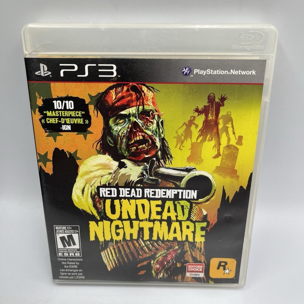 Red dead Redemption: Undead Nightmare (Playstation 3) CIB With Map